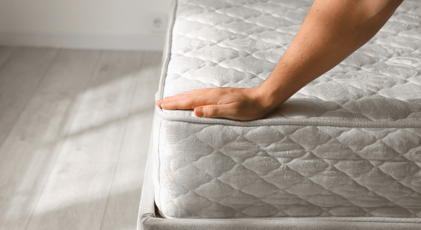 Mattress being cleaned in a Bedford bedroom