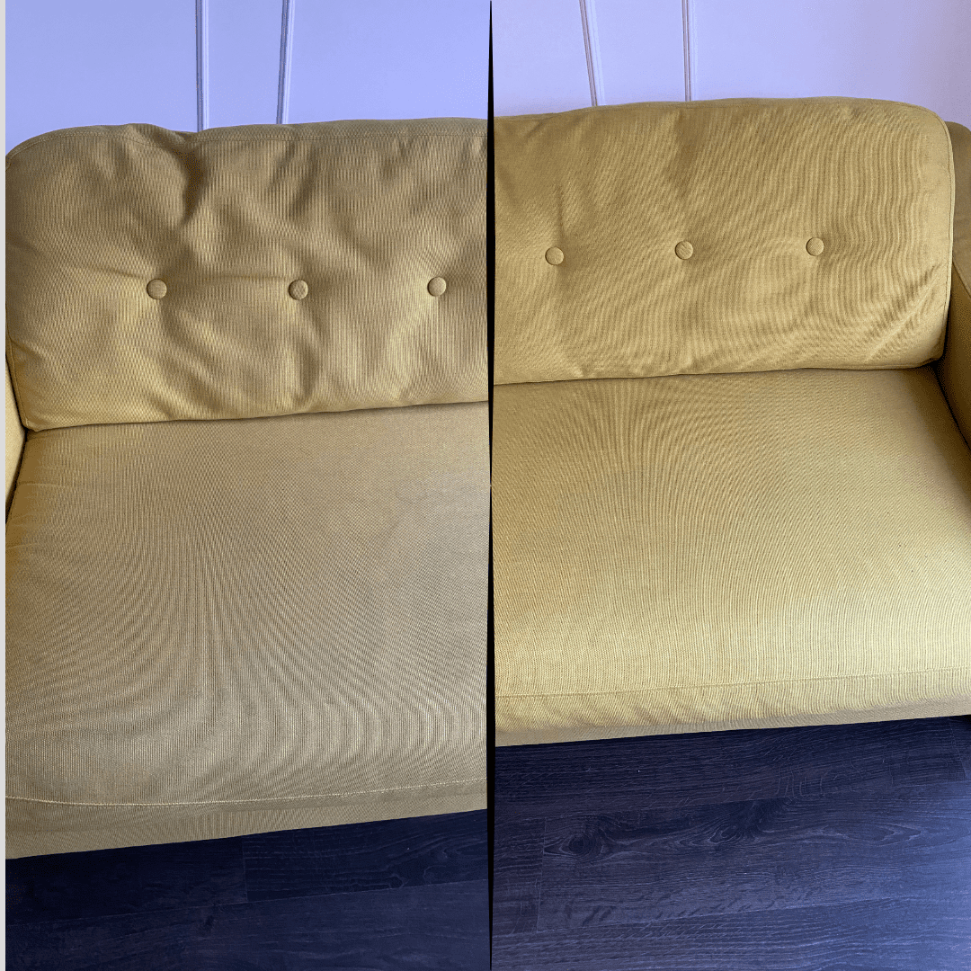 Before and after a PurgeBright clean in a Bedford home